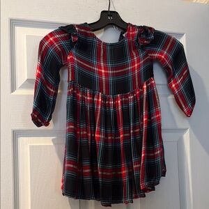Plaid Long Sleeve Dress
